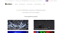 Desktop Screenshot of dmx512.com.br