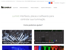 Tablet Screenshot of dmx512.com.br